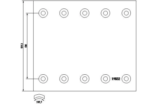 TEXTAR Brake Lining Kit, drum brake (1903242)