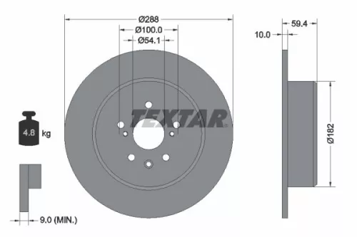 TEXTAR Brake Disc (2179203)