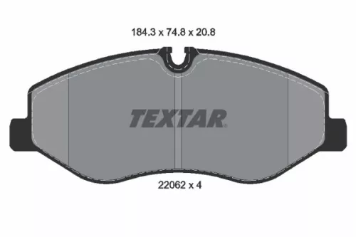 TEXTAR Brake Pad Set, disc brake (2206201)