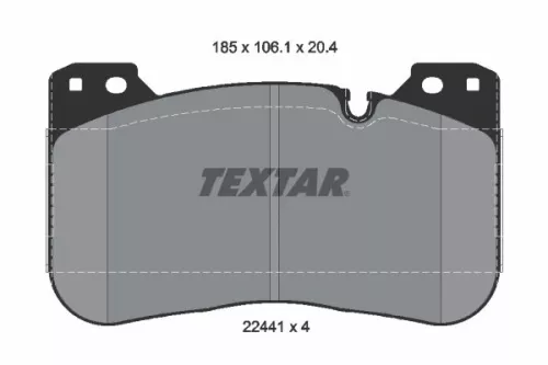 TEXTAR Brake Pad Set, disc brake (2244101)
