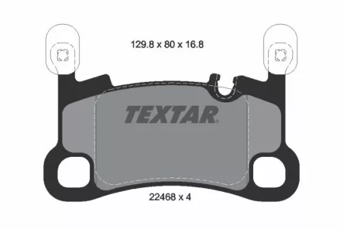 TEXTAR Brake Pad Set, disc brake (2246801)