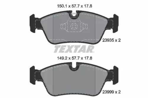 TEXTAR Brake Pad Set, disc brake (2393501)