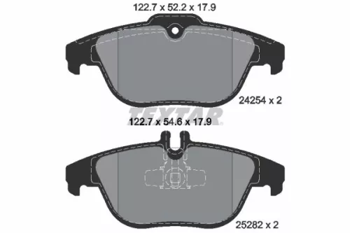 TEXTAR Brake Pad Set, disc brake (2425401)