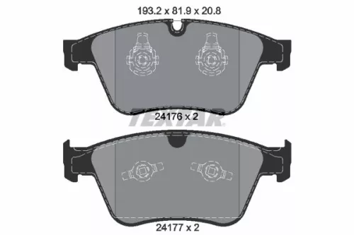TEXTAR Brake Pad Set, disc brake (2417601)
