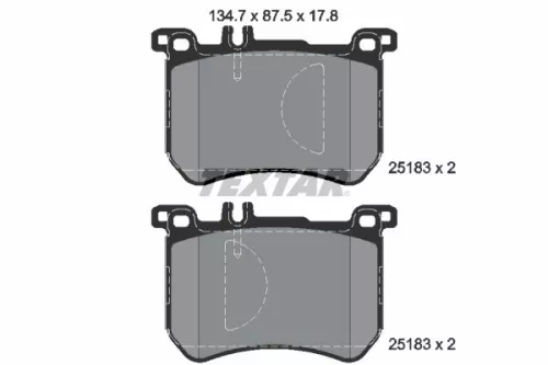 TEXTAR Brake Pad Set, disc brake (2518301)
