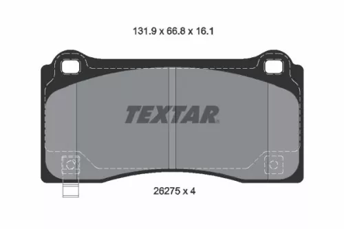TEXTAR Brake Pad Set, disc brake (2627501)