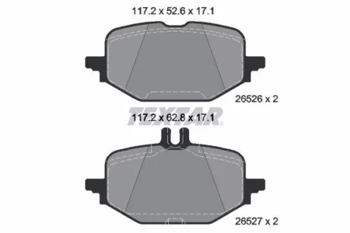 TEXTAR Brake Pad Set, disc brake (2652601)