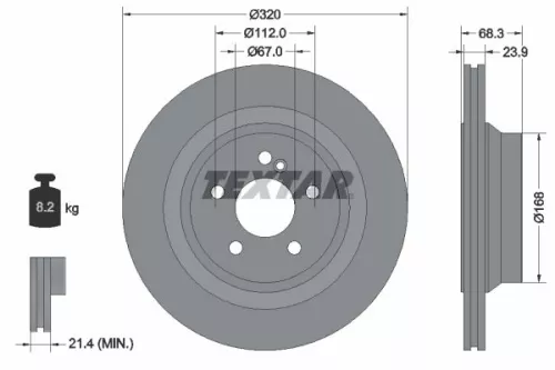TEXTAR Brake Disc (92233705)