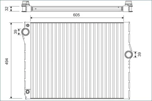 VALEO Radiator, engine cooling (701172)