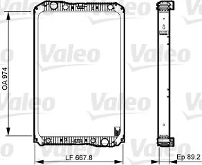 VALEO Radiator, engine cooling (733545)