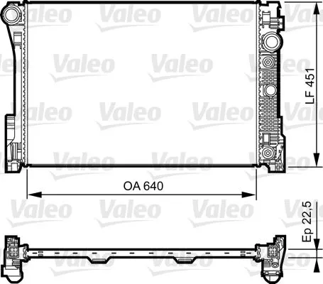 VALEO Radiator, engine cooling (735285)