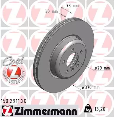 ZIMMERMANN Brake Disc (150.2911.20)