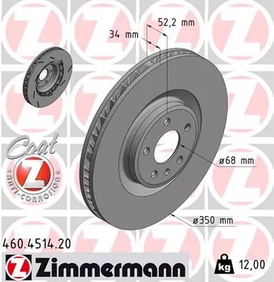 ZIMMERMANN Brake Disc (460.4514.20)