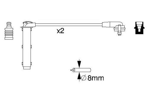 BOSCH Ignition Cable Kit (0986356833)