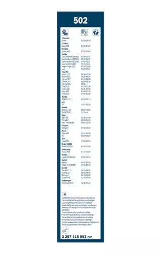 BOSCH Wiper Blade (3397118563)