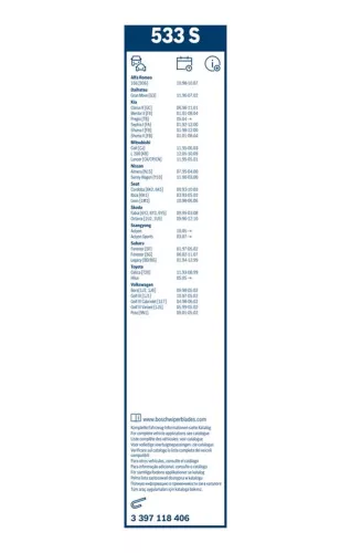 BOSCH Wiper Blade (3397118406)