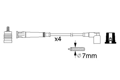 BOSCH Ignition Cable Kit (0986356361)
