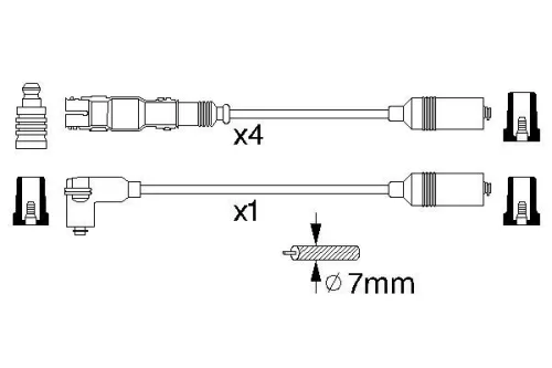 BOSCH Ignition Cable Kit (0986356304)