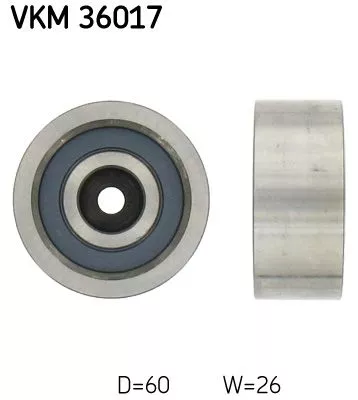 SKF Deflection/Guide Pulley, V-ribbed belt (VKM36017)