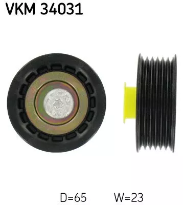 SKF Deflection/Guide Pulley, V-ribbed belt (VKM34031)