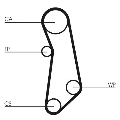 CONTINENTAL CTAM Timing Belt (CT1114)