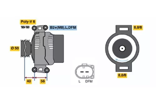 BOSCH Alternator (0986045420)