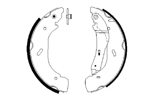 BOSCH Brake Shoe Set (0986487612)