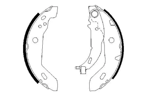 BOSCH Brake Shoe Set (0986487565)