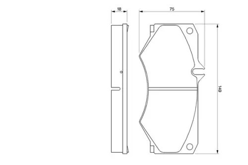 BOSCH Brake Pad Set, disc brake (0986467841)