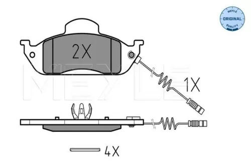 MEYLE Brake Pad Set, disc brake (0252319317/W)