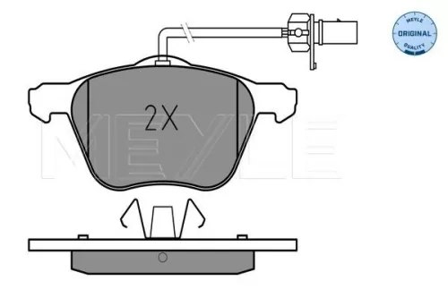 MEYLE Brake Pad Set, disc brake (0252326920/W)
