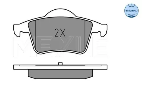 MEYLE Brake Pad Set, disc brake (0252307616)