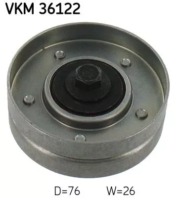 SKF Deflection/Guide Pulley, V-ribbed belt (VKM36122)