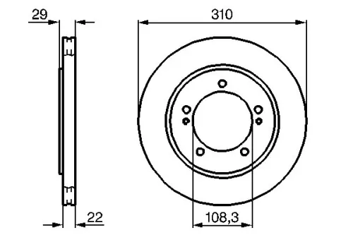 BOSCH Brake Disc (0986478839)