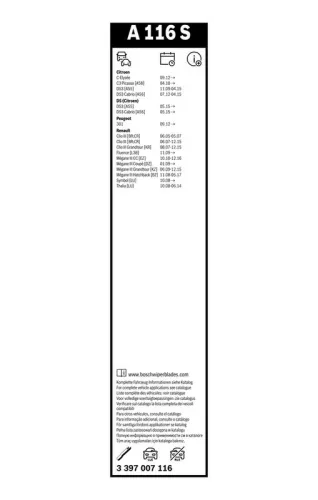 BOSCH Wiper Blade (3397007116)