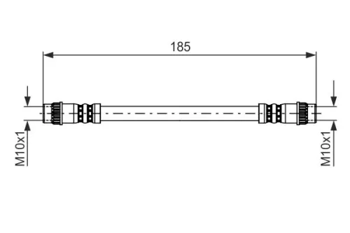 BOSCH Brake Hose (1987476711)