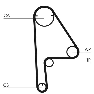 CONTINENTAL CTAM Timing Belt Kit (CT1081K1)