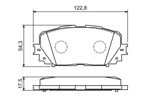 BOSCH Brake Pad Set, disc brake (0986494196)
