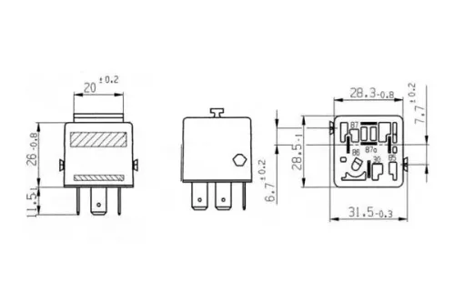 BOSCH Relay (0332209216)