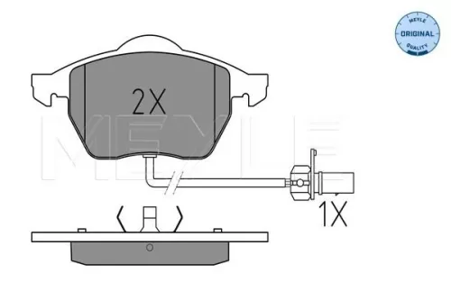 MEYLE Brake Pad Set, disc brake (0252184919/W)