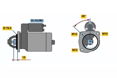 BOSCH Starter (0986022631)