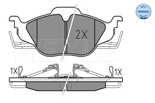 MEYLE Brake Pad Set, disc brake (0252306317/W)
