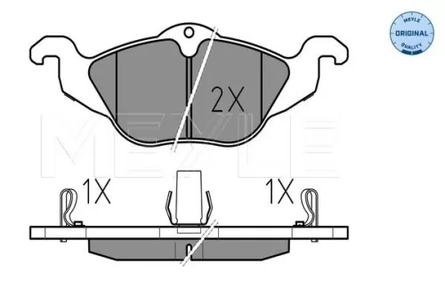 MEYLE Brake Pad Set, disc brake (0252306317/W)
