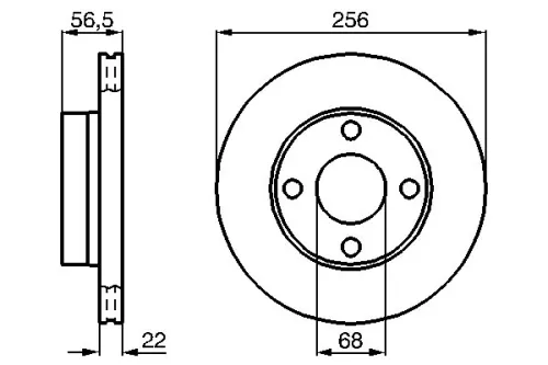 BOSCH Brake Disc (0986478550)