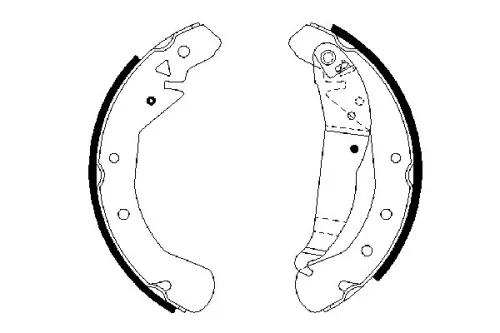 BOSCH Brake Shoe Set (0986487658)