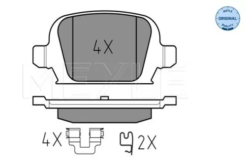 MEYLE Brake Pad Set, disc brake (0252328414)