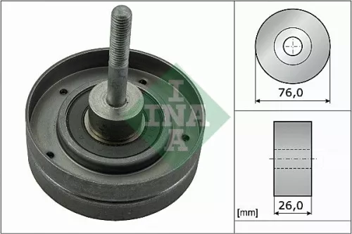Schaeffler INA Deflection/Guide Pulley, V-ribbed belt (532035130)