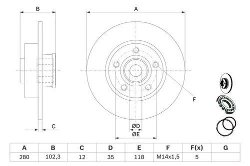 BOSCH Brake Disc (0986479271)