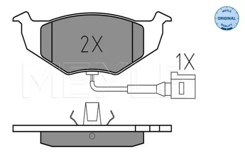 MEYLE Brake Pad Set, disc brake (0252186817/W)