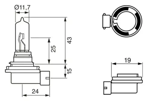 BOSCH Bulb, headlight (1987302082)